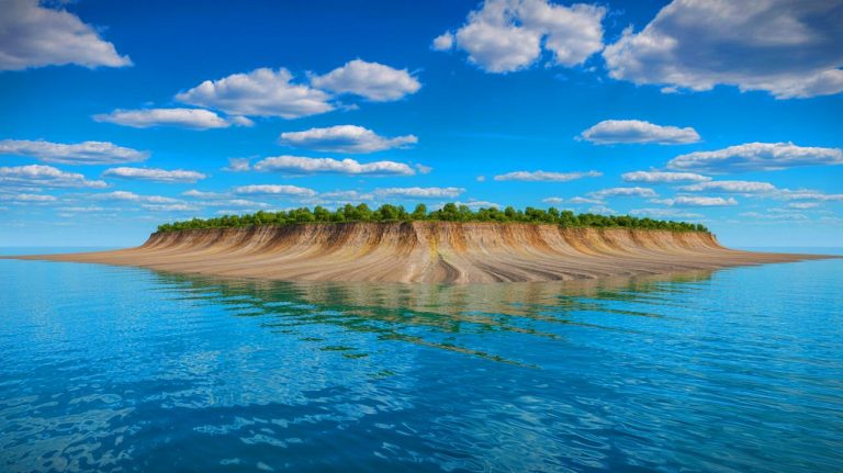 Une île mystérieuse émerge dans la mer Caspienne : le bouleversement climatique redessine notre planète en temps réel, révélations stupéfiantes des experts