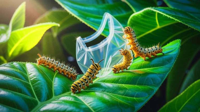 « Ces créatures dévorent le plastique » : la découverte étonnante des chenilles qui transforment nos déchets en graisse salvatrice pour l&rsquo;environnement