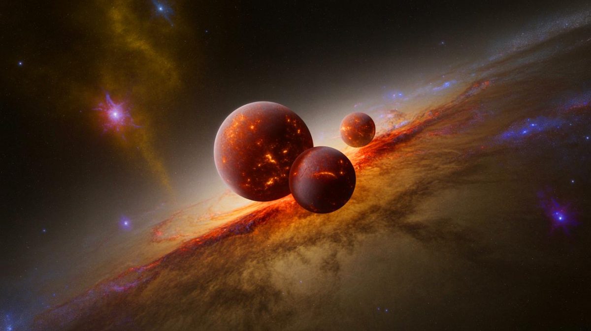 « Ces étoiles ratées brillent enfin » : la matière noire pourrait illuminer les naines brunes comme jamais auparavant, une découverte qui bouleverse les astronomes Illustration de naines brunes absorbant de la matière noire, générée par intelligence artificielle.