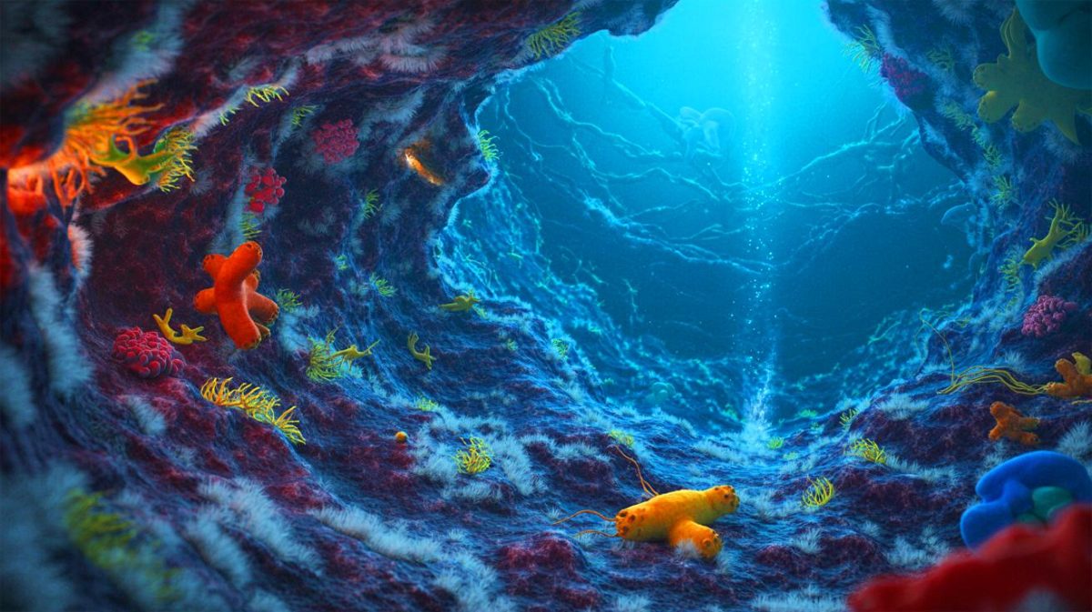 « Ces microbes sont la clé de l’univers » : le secret des abysses terrestres pour découvrir la vie extraterrestre sur Europa enfin dévoilé par des experts Illustration de l'exploration des abysses terrestres pour découvrir la vie potentielle sous la glace d'Europe, générée par intelligence artificielle.