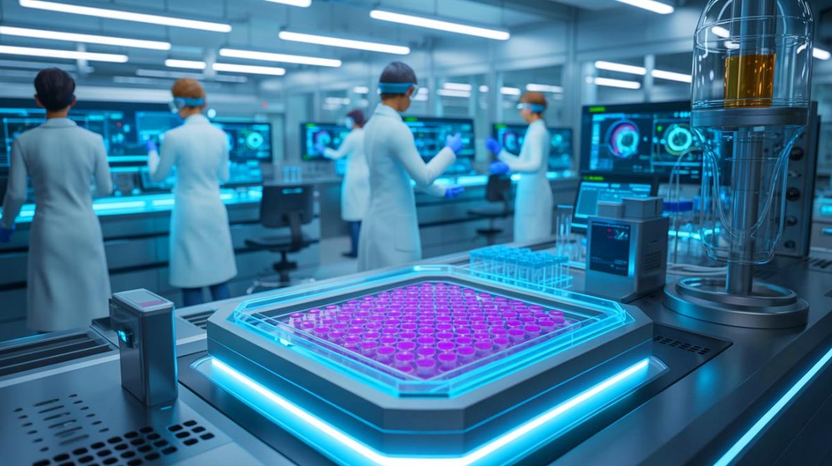 « C’est l’aube d’une nouvelle ère » : cette IA biologique bouleverse la sélection naturelle et redéfinit l’évolution des espèces à une vitesse fulgurante Illustration de l'évolution accélérée des molécules grâce à l'intelligence artificielle biologique, générée par intelligence artificielle.