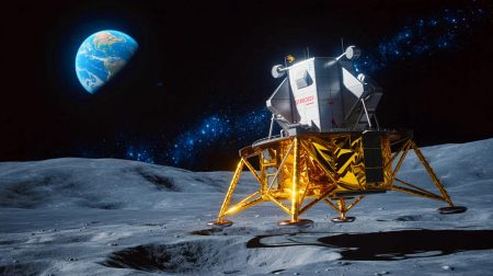 « On a perdu tout contact » : le vaisseau spatial japonais coupe soudainement ses transmissions juste avant son atterrissage historique Illustration de la sonde japonaise Resilience en approche de la lune, générée par intelligence artificielle.