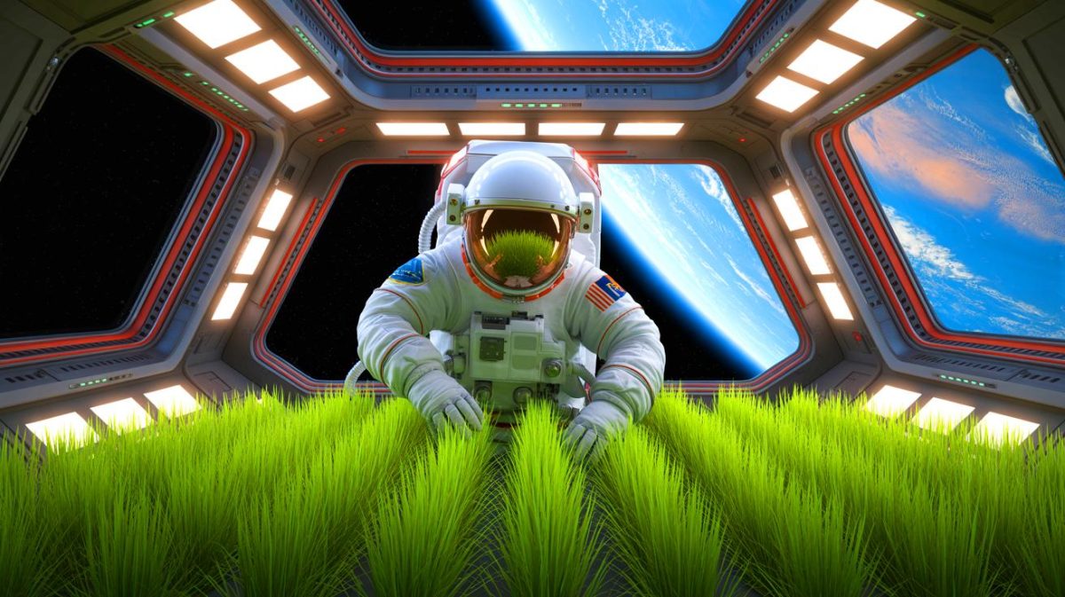 « Une plante minuscule qui nourrit les astronautes » : un nouveau végétal ultra-compact promet l’autonomie alimentaire lors des missions spatiales longues Illustration de la culture de riz « super-nain » pour des missions spatiales de longue durée, générée par intelligence artificielle.