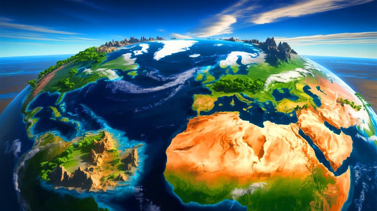 « La France n’existera plus » : la carte choc d’un géologue révèle l’avenir terrifiant de la planète dans 250 millions d’années et stupéfie les experts Illustration de la formation hypothétique du supercontinent Pangée Ultima dans 250 millions d'années, générée par intelligence artificielle.