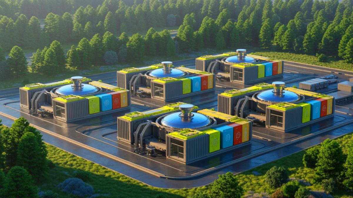 « Un pas vers un avenir nucléaire sûr » : la société danoise obtient un financement crucial pour ses réacteurs au thorium de 100 MW Illustration de réacteurs au thorium à sels fondus développés par Copenhagen Atomics, générée par intelligence artificielle.
