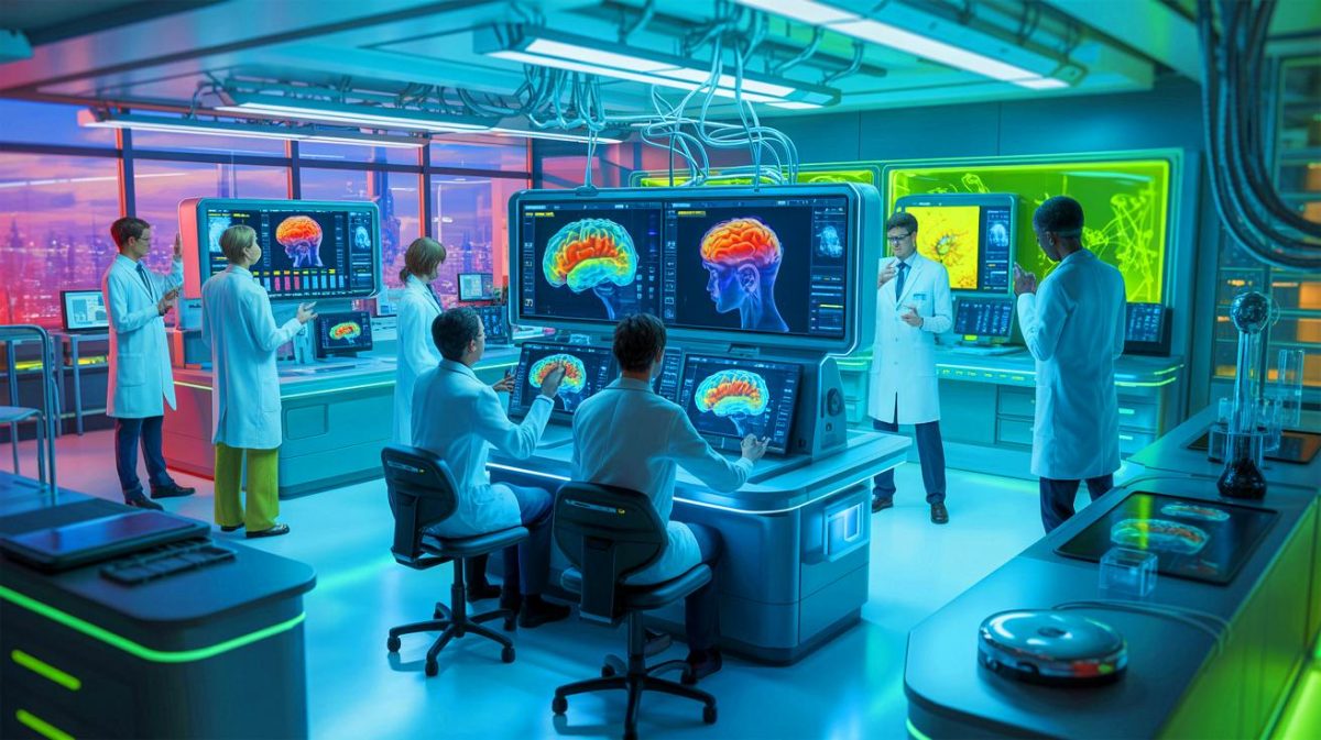 « Votre cerveau dévoile votre avenir médical » : un nouveau scanner cérébral à la cinquantaine permet de prédire des maladies chroniques des années à l’avance Illustration de l'utilisation d'un scan cérébral innovant pour prédire les maladies chroniques, générée par intelligence artificielle.