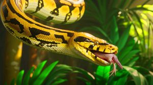 Illustration de la digestion osseuse chez les pythons birmans.